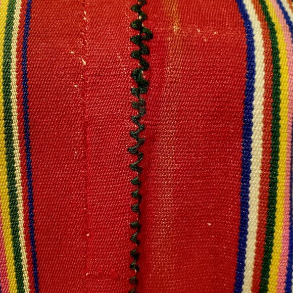 Antique Andean Ñusta Poncho – Handwoven Traditional Textile with Inca-Inspired - Picture 5 of 5